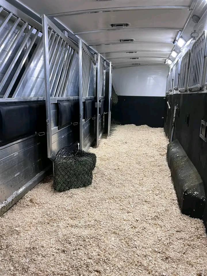 Zootrek's climate-controlled horse trailer interior